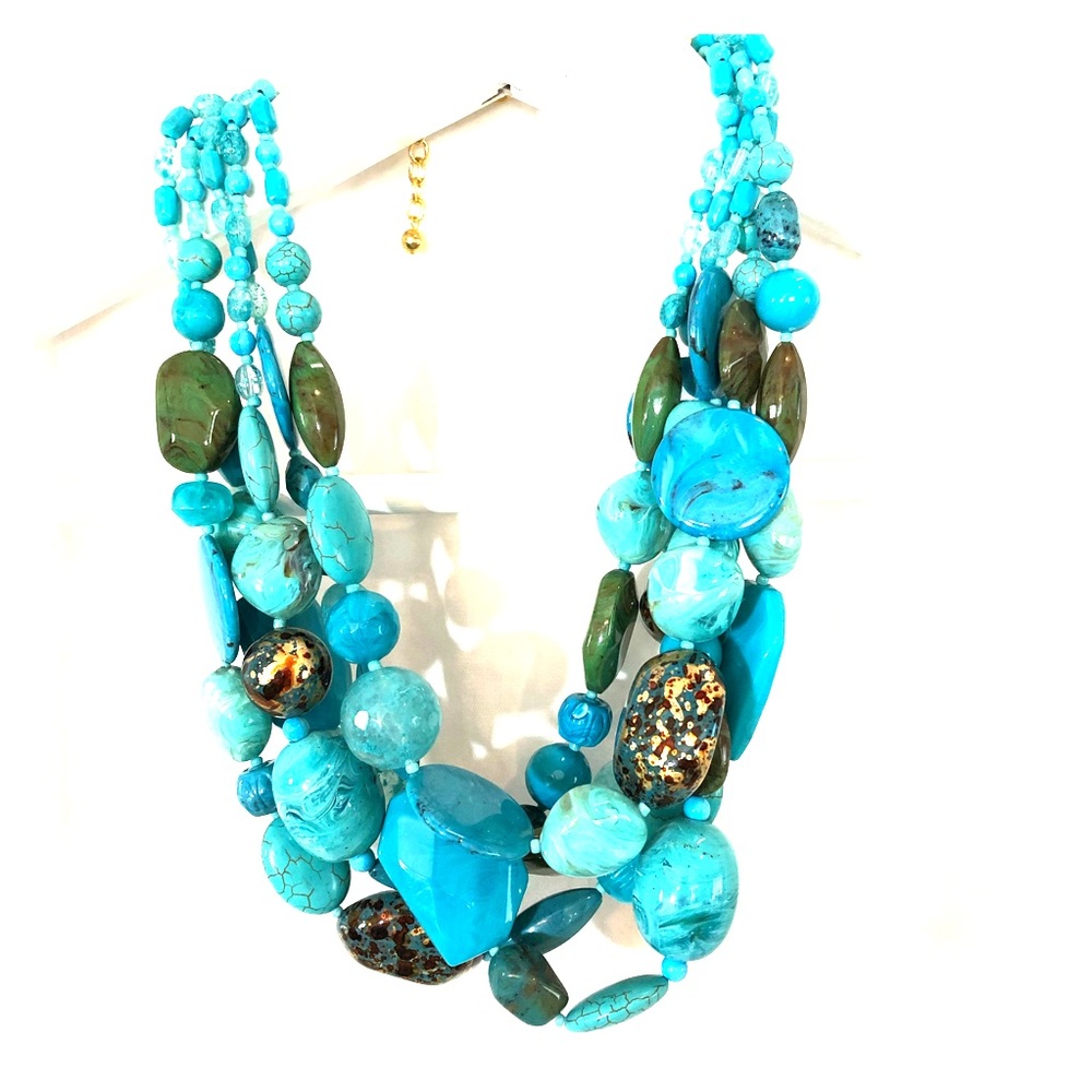 Joan Rivers RARE Turquoise Statement Necklace